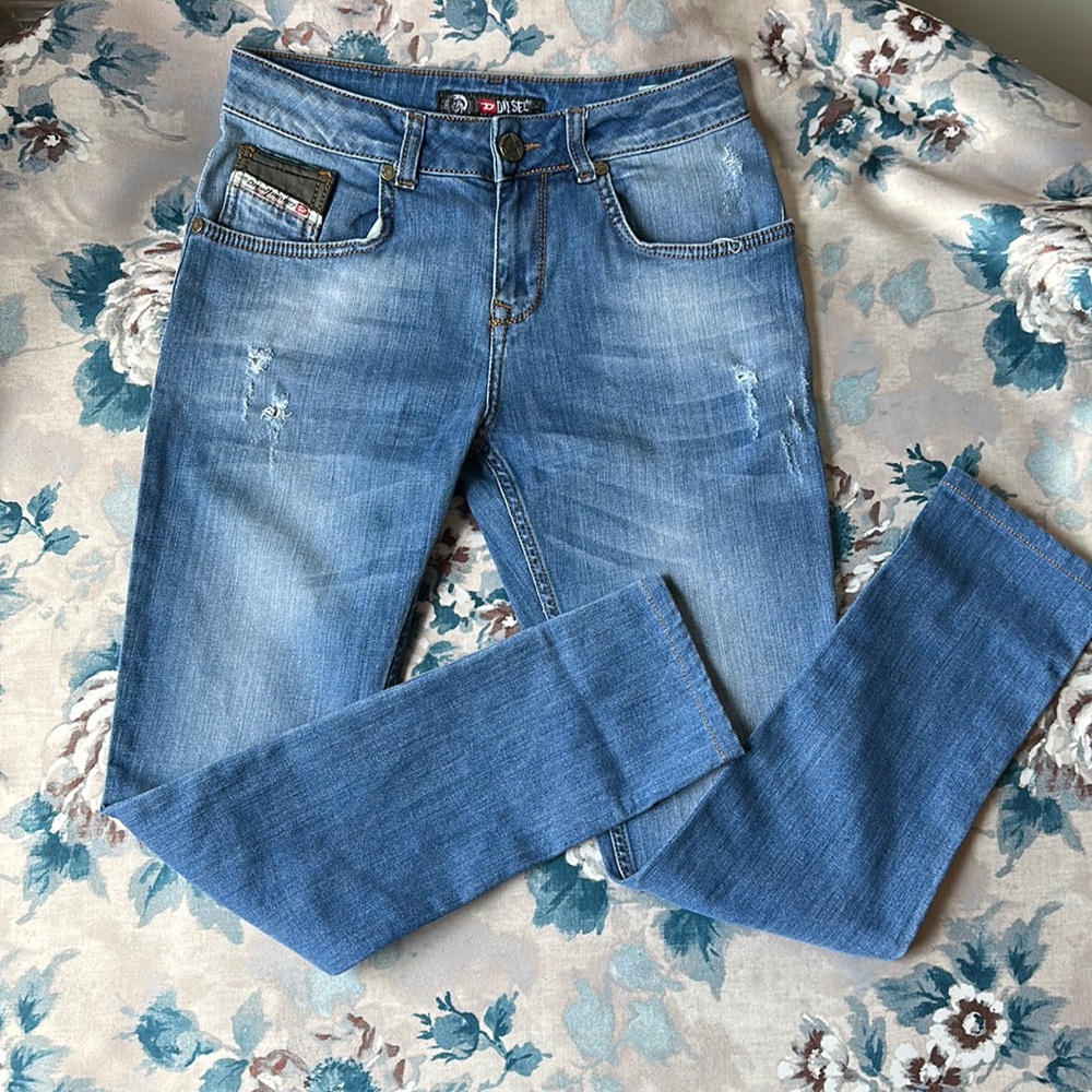 💎💎💎💎💎DIESEL woman’s jeans size 26 made in Italy 100% cotton 💎💎💎💎💎💎💎